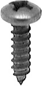 100 #6 X 1/2" Phillips Pan Head Tapping Screws Black Ox - Bild 1 von 3