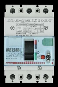 BTICINO 25 AMP 25kA TRIPLE POLE MCCB MEGATIKER ME125B T7113A/25 - Picture 1 of 7