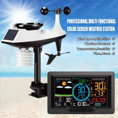 7-in-1 Wireless Professional Weather Station WIFI Internet Wunderground Sensor - Image 1 of 4