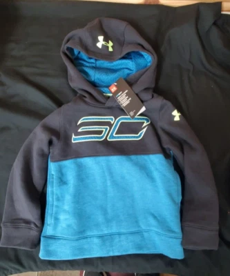 Sudadera con capucha Under Armour extra pequeña para niño SC azul negro XS Foto 1 de 4
