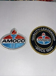 AMOCO Quality Leadership Since 1889 Patch 3" Round Embroidered Sew On - Picture 1 of 6