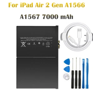 New Replacement Internal Li-ion Battery For iPad Air 2 Gen A1566 A1567 7000 mAh- - Picture 1 of 9