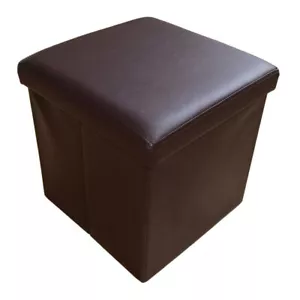Sitzbank Sitzocker mit Stauraum faltbare Aufbewahrungsbox Kunstleder 38 cm - Bild 1 von 57