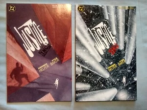 JUSTICE INC. #1 & 2 lot- Helfer & Baker, '89 1st PB Prints*Ken Robeson's AVENGER - Picture 1 of 2