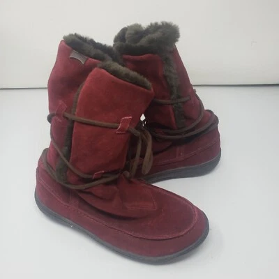 Botas Camper Contact Earth Cordones Forradas de Piel Sintética Mocasines Cuero Gamuza Mujeres 38 Foto 1 de 4