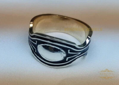 Anillo de superhéroe Wakanda de plata maciza 925, anillo de superhéroe para hombre, anillo Wakanda Foto 1 de 4