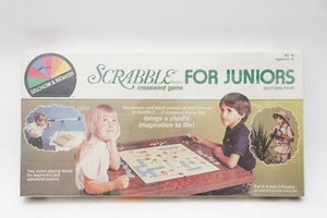 Scrabble for Juniors Jr Edition Five 1982 NEW Sealed Two Sided Board Vintage - Picture 1 of 3