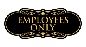 Designer Employees Only Sign - Picture 1 of 54