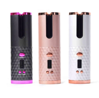 LCD Wireless Ceramic Auto Rotating Hair Curler - Image 1 of 4
