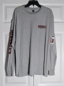 NEW Gildan T Shirt Top Size Large Unisex Gray Brown Hershey's Hershey PA NWT - Picture 1 of 7
