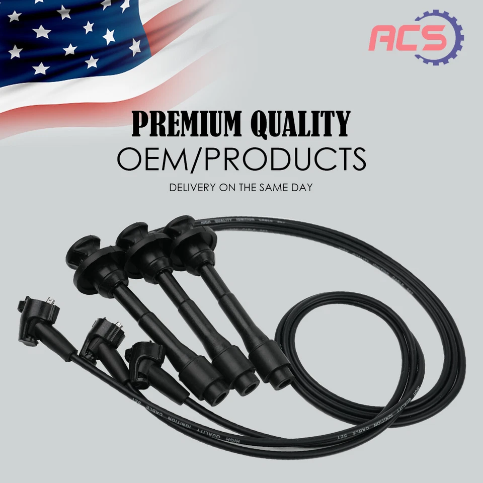 3X Cable de bujía para Toyota Sienna Solara Avalon Camry Lexus ES300 V6 671-6185 Foto 1 de 4