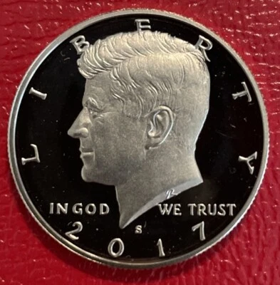 2017 S Gem Clad PROOF Kennedy Half Dollar 1 Coin from US Proof Set - Image 1 of 2