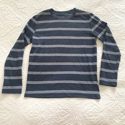 Camiseta esencial JUMPING BEANS clásica preppy azul marino manga larga para niños talla 7 Foto 1 de 4