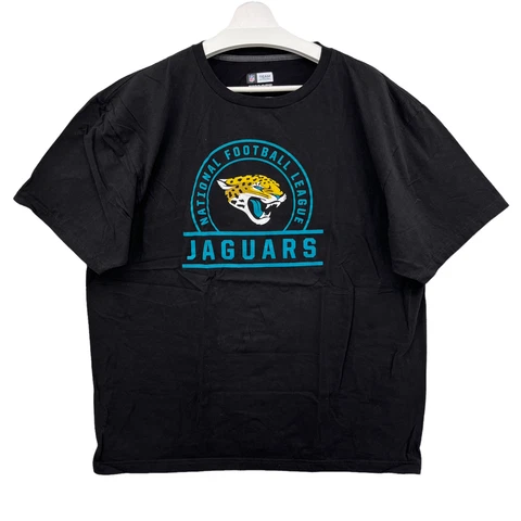 NFL Team Apparel Graphic T Shirt Men's 2XL Jacksonville Jaguars Ring Spun Soft Cover