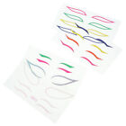 4Sets Colorful Women Eyeliner Sticker Adhesive Temporary Eyeliner