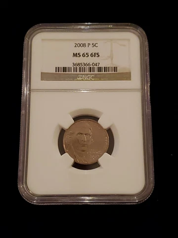 2008-P JEFFERSON NICKEL NGC MS-65 6FS Cover