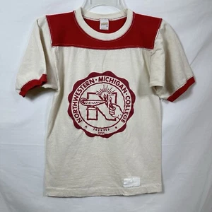 Camiseta pequeña vintage Northwestern Michigan College ropa deportiva atletismo camiseta casi nueva - Imagen 1 de 10