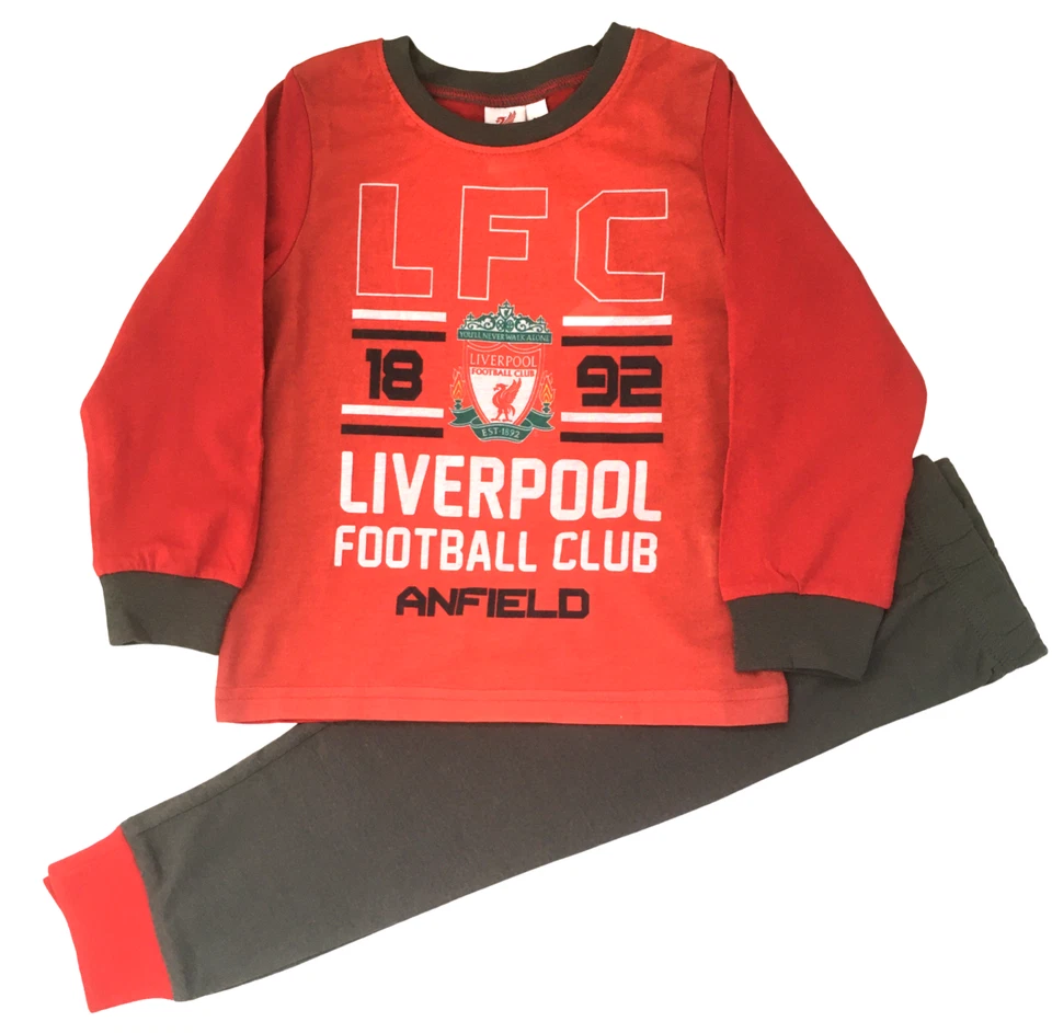 LIVERPOOL FC BOYS PYJAMAS, pj's LIVERPOOL FOOTBALL CLUB, FC- Ages 2-12 yrs