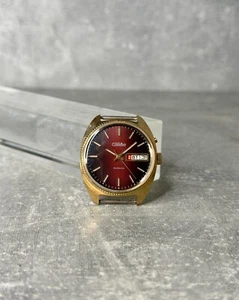 Orologio Slava URSS Orologio da polso meccanico vintage sovietico. Placcato oro AU - Foto 1 di 16