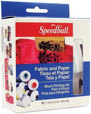 Speedball 3479 Fabric And Paper Block Printing Ink Set - 6 Assorted Colors • 40.67€