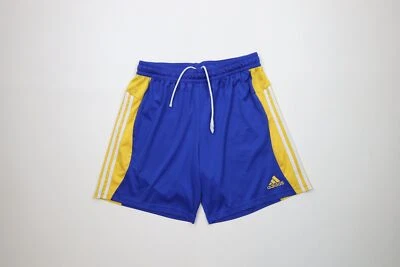 Pantalones Cortos De Colección Adidas Para Hombres XL Deletreados A Rayas Correr Correr Fútbol Azul Foto 1 de 4