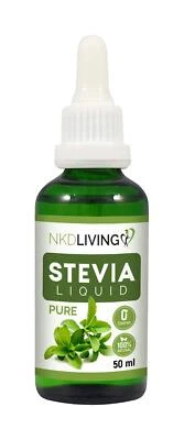Stevia pura líquida/gota 50 ml - Stevia pura insípida - con gotero de vidrio Foto 1 de 4