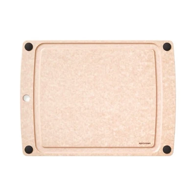 All-In-One Cutting Board with Non-Slip Feet and Juice Groove, 17.5 × 13, Natu... - Image 1 of 4