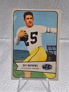 1954 Bowman Ray Matthews #1! Karte hat Fleckenfalten - Bild 1 von 2