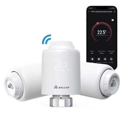3er Set Heizkörperthermostat WiFi Heizungsthermostat Tuya Thermostat Heizkörper - Bild 1 von 4