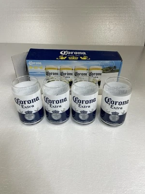 Комплект из четырех 16 унций Corona дополнительные очки с коробкой - коробка изношена - Изображение 1 из 4