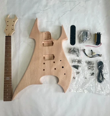Kit de guitarra eléctrica hágalo usted mismo estilo BC cuerpo de caoba cuello de arce cuerpo sólido Foto 1 de 4