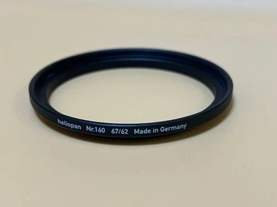 Heliopan 67mm - 62mm Filter Adapter Brass - Adapter Ring E-67/E-62 - Image 1 of 4