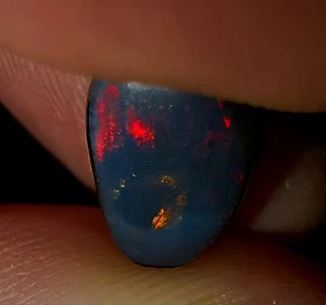 3.06ct Black Opal Doubl Hunter Lightning Ridge Vibrant Red Royal Harlequin Flash - Picture 1 of 10