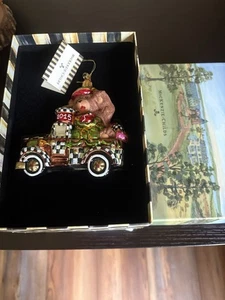 Mackenzie Childs Christmas Ornament Truck Full Of Treats RARE 2015 - Picture 1 of 10