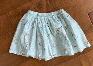 Gap Skirt Girls Medium 8 Kids Pull On Flare A Line Blue Floral Summer Casual - Picture 1 of 5