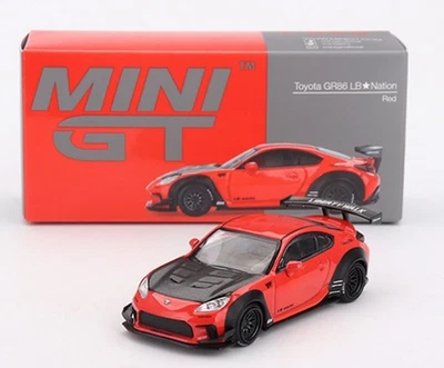 ,MINI GT, TOYOTA GR86 LB-Nation rojo 2024, 1/64, MGT00885-L - Imagen 1 de 4