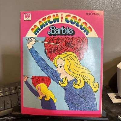 Vintage Whitman Barbie Match the Color Book  Mattel 1980  - Image 1 of 4