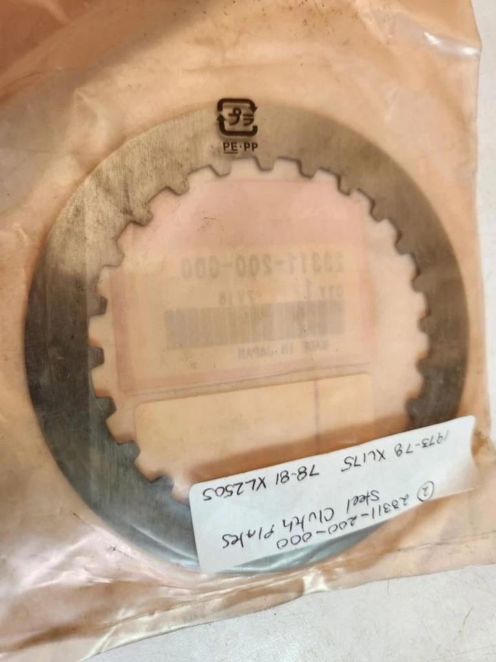 Placas de embrague de acero Honda 1978 XL175 1978-81 XL250S #23311-200-000 9325-02 Foto 1 de 1