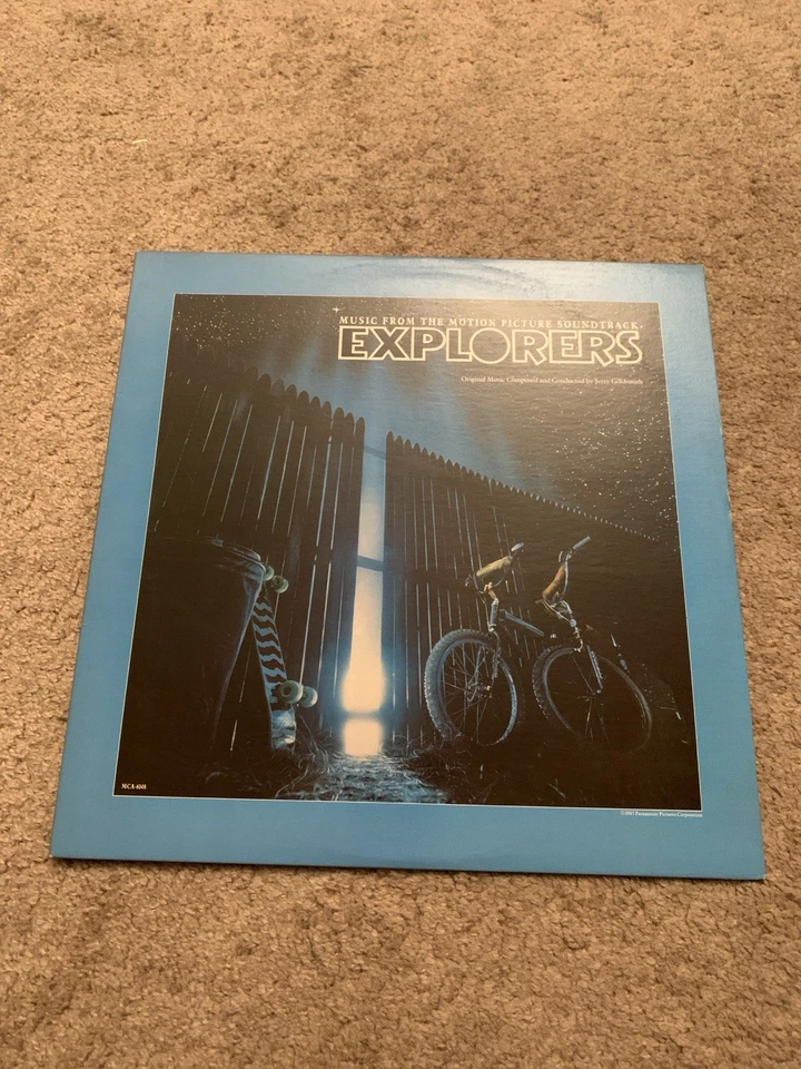 Explorers Motion Picture Soundtrack LP 1985 Jerry Goldsmith Scary Record Retro - Image 1 of 4