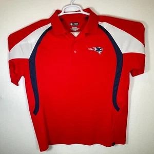 NFL team apparel New England Patriots men short sleeve polo shirt Red XL - Bild 1 von 9