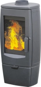 EEK A+ Design-Gusskaminofen Plamen Gala gussgrau, raumluftunabhängig - 8kW - Bild 1 von 1