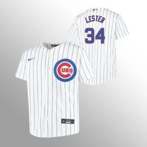 Nueva camiseta de Jon Lester blanca azul (T770-EJWH) M $115 - Imagen 1 de 1