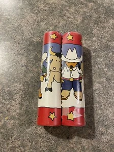 Vintage Wallpaper Boarder (Rare) 2 Rolls Cowboy Dog - Picture 1 of 9
