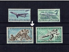 CSSR Tschechoslowakei 1960/63 - postfrisch - MiNr.1183/84 + 1405/06 2x Satz