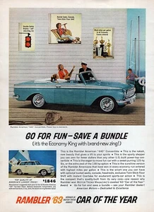 1963 Rambler Classic 440 Convertible Original Color Print Ad - Picture 1 of 1