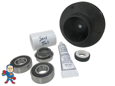 Waterway Executive 2HP Impeller 1000 Seal & (2) Bearing Pump Wet End Hot Tub Spa - Image 1 of 4