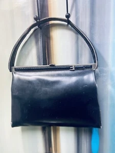 Loewe antike schwarze Ledertasche - Bild 1 von 18