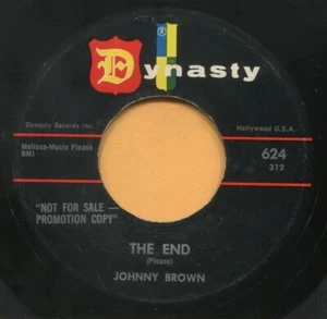 JOHNNY BROWN (The End/Shakey) ROCK 45 RPM SCHALLPLATTE - Bild 1 von 2