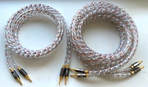 TTAF Speaker Cable Silver/Copper 2m Silber/OFC-Kupfer Hi-End Lautsprecherkabel - Bild 1 von 6