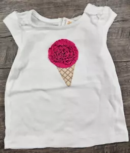 Baby Girl Clothes New Gymboree 3-6 Month Ice Cream Cone Shirt - Picture 1 of 3